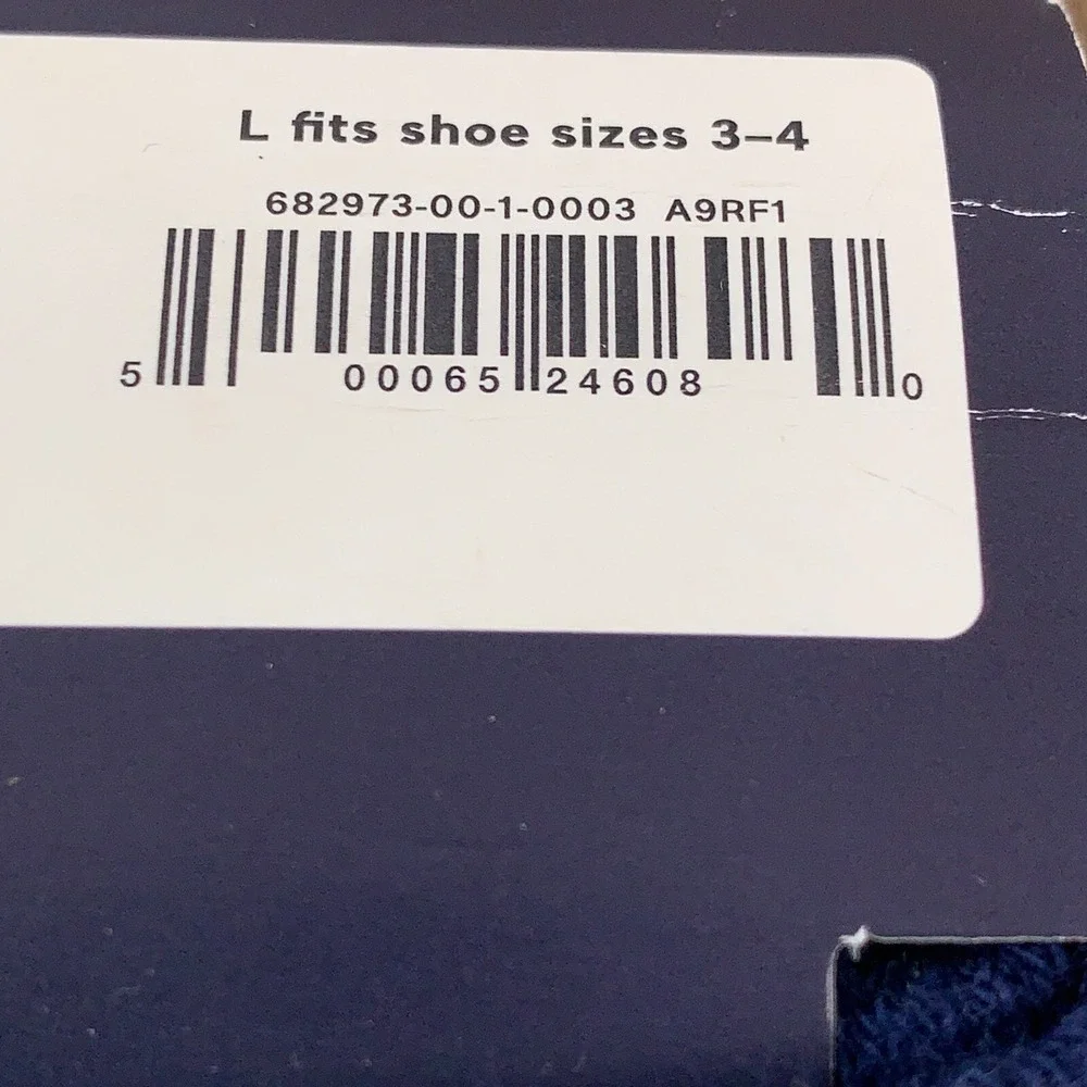 Gap Kids Boys Large Shoe Size 3-4 Navy Copper Surf Print 3 Pairs Crew Socks NWT